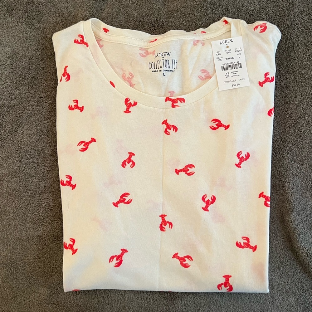 J. Crew lobster collector tee